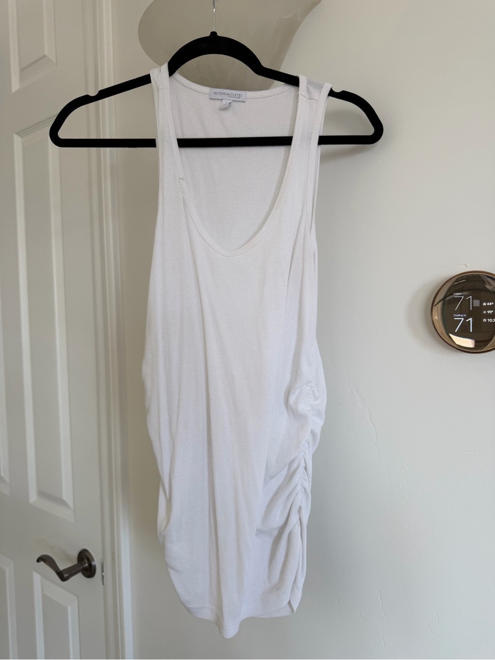 Beyond the Bump Maternity White Tank